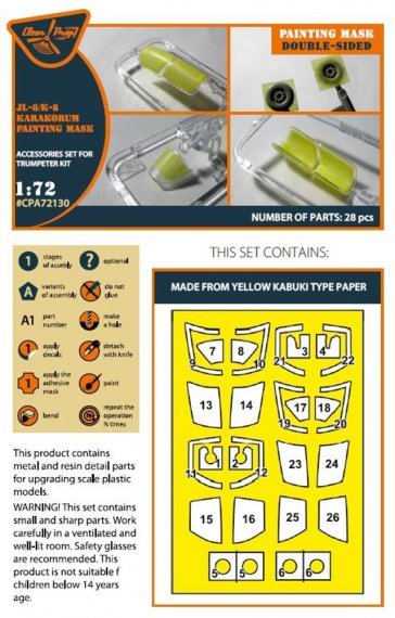 1/72 K-8/JL-8 Karakorum painting mask for Trumpeter