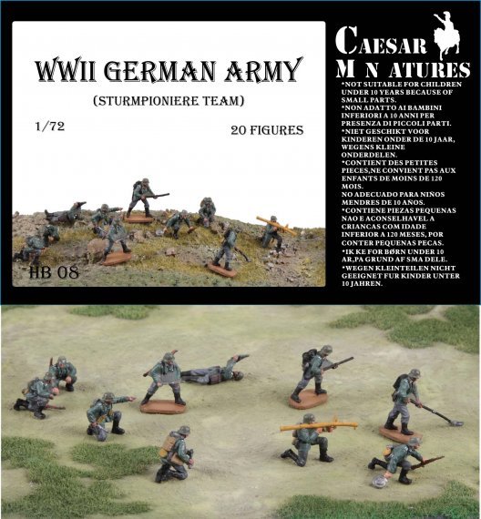 Caesar Miniatures Sturmpioniere Allemands WWII 1/72