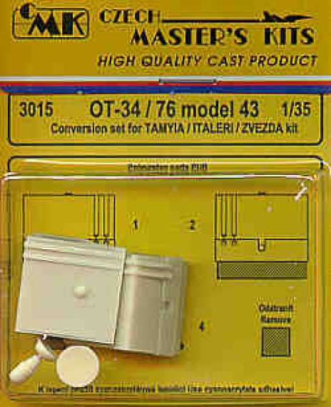 CMK 1/35 OT-34/76 Mod 43 Sovi�tique pour Italeri et Tamiya