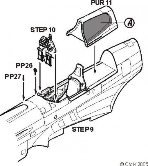 1/48 Curtiss P-40E Kittyhawk/Warhawk interior set