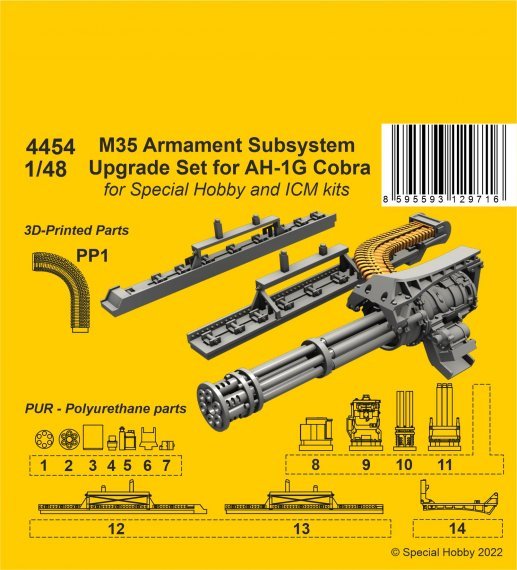 1/48 M35 Armament Subsystem Upgrade set for AH-1G