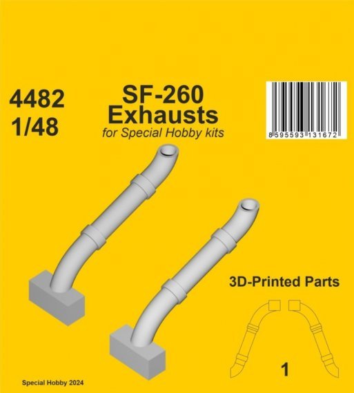 1/48 SF-260 Exhausts for Special Hobby