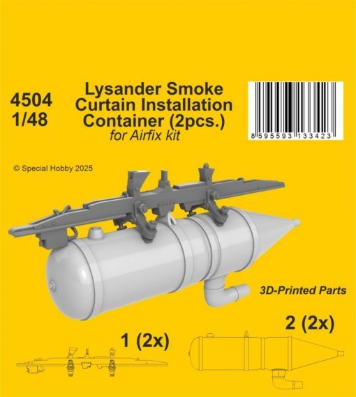 1/48 Lysander Smoke Curtain Install.Container 2x