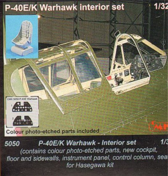 1/32 Curtiss P-40E/P-40K Warhawk Interior set