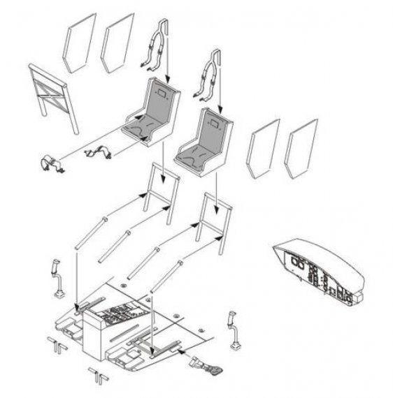 1/35 Bell UH-1D interior set