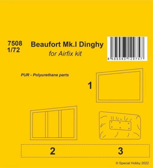 1/72 Beaufort Mk.I Dinghy