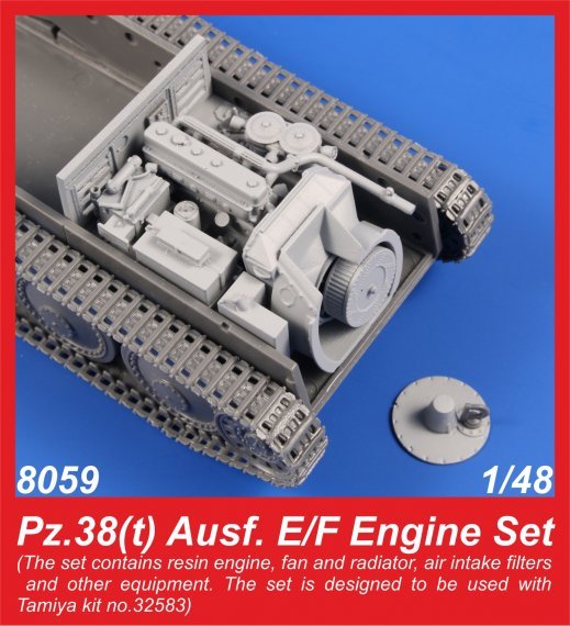 1/48 Pz.38 Ausf. E/F Engine Set