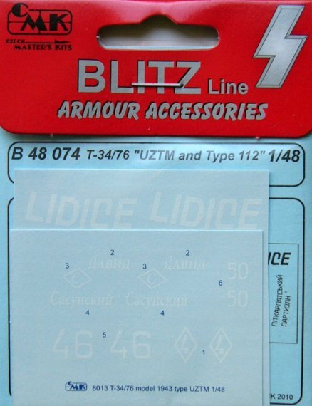 1/48 T-34/76 'UZTM and Type 112' (decals)