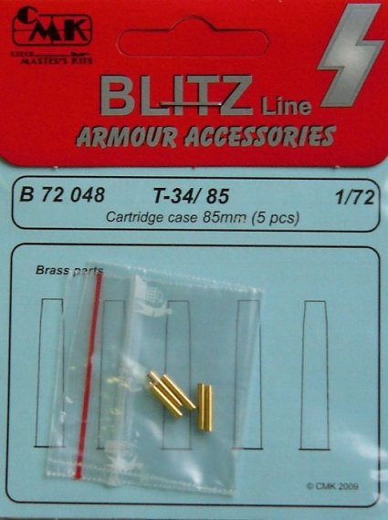 1/72 T-34/85  Cartridge case 85mm (5 pcs.)