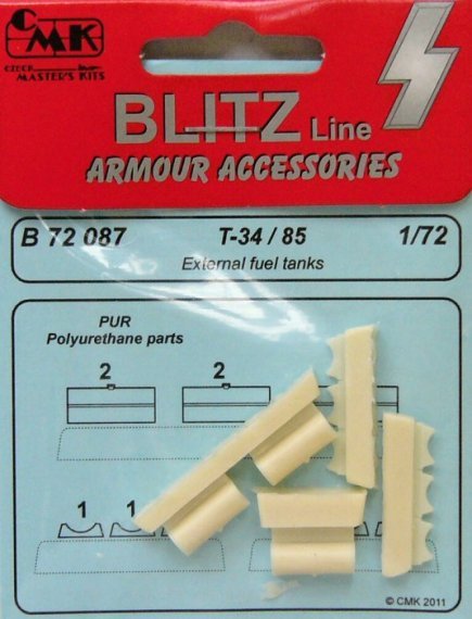 1/72 T-34/85 External fuel tanks