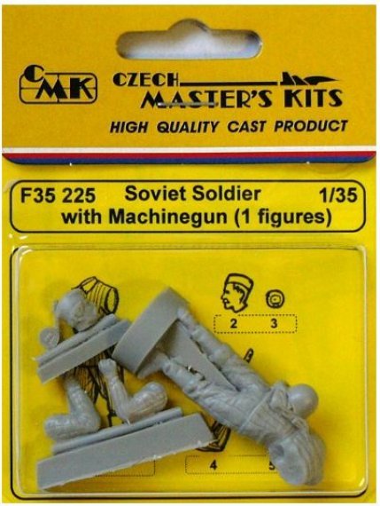 1/35 Soviet Soldier with Machinegun (1 figure)
