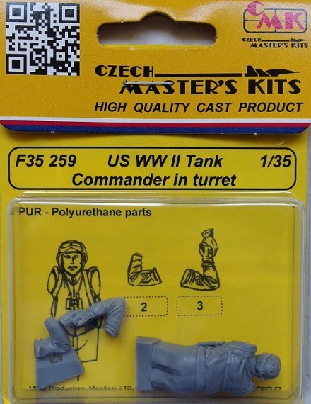 1/35 US WWII Tank Commander in turret