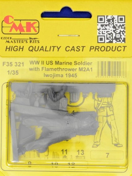 1/35 US Marine Soldier with Flamethrower M2A1