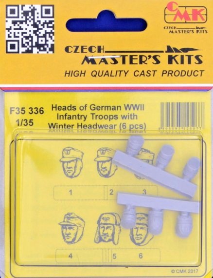 1/35 Heads of German WWII Infantry Troops