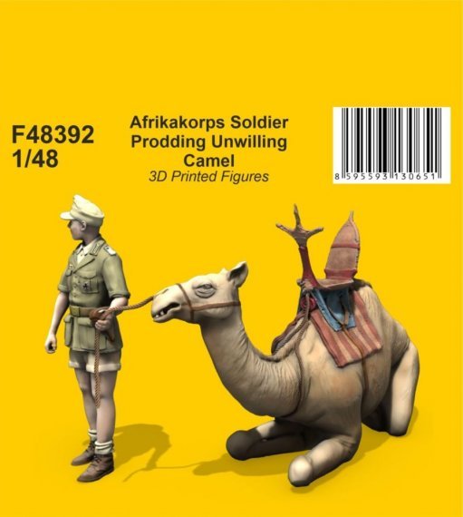 1/48 Afrikakorps Soldier & Unwilling Camel