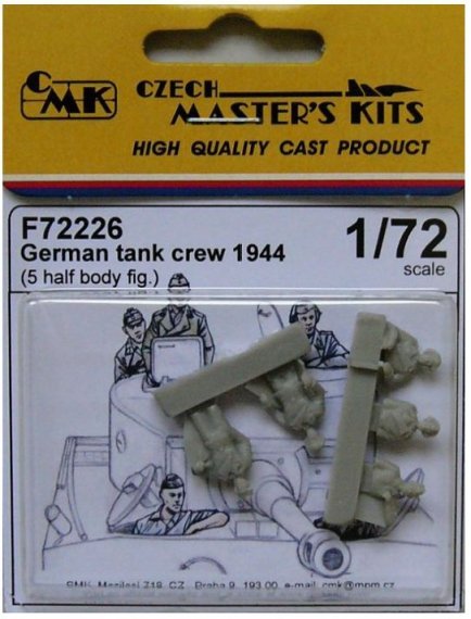 1/72 German tank crew 1944 (5 half-body fig.)