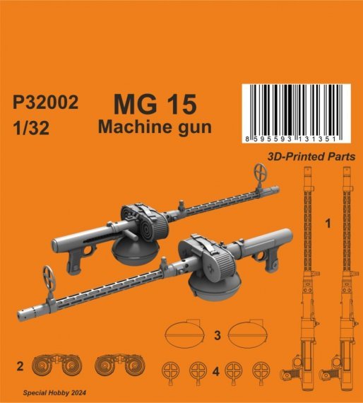 1/32 MG 15 Machie Gun