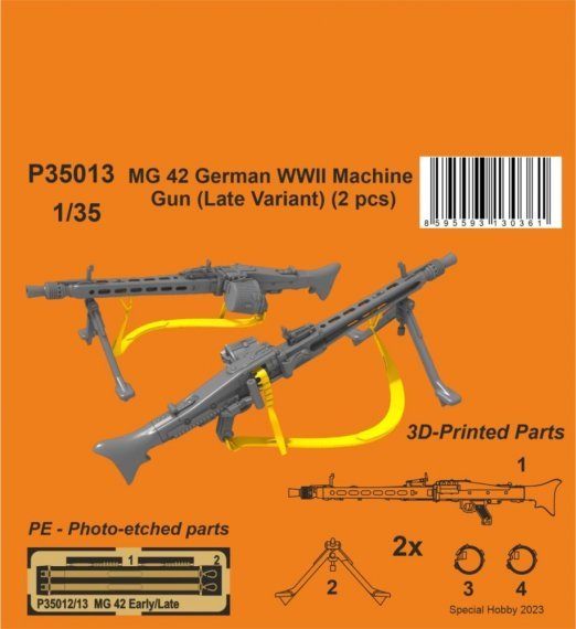 1/35 MG 42 German WWII Machine Gun Late