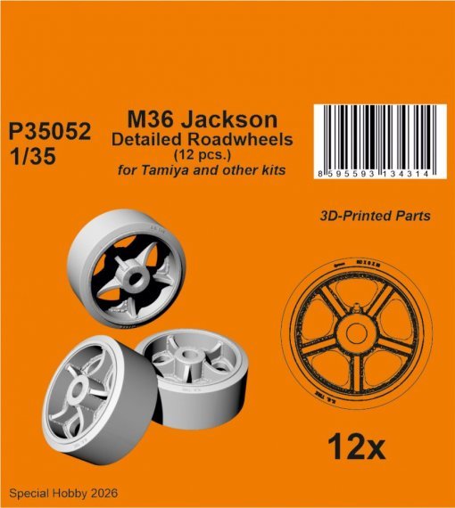 CMK 1/35 Roues d�taill�es M36 pour Tamiya