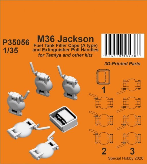 CMK 1/35 Bouchons R�servoirs M36 Jackson pour Tamiya