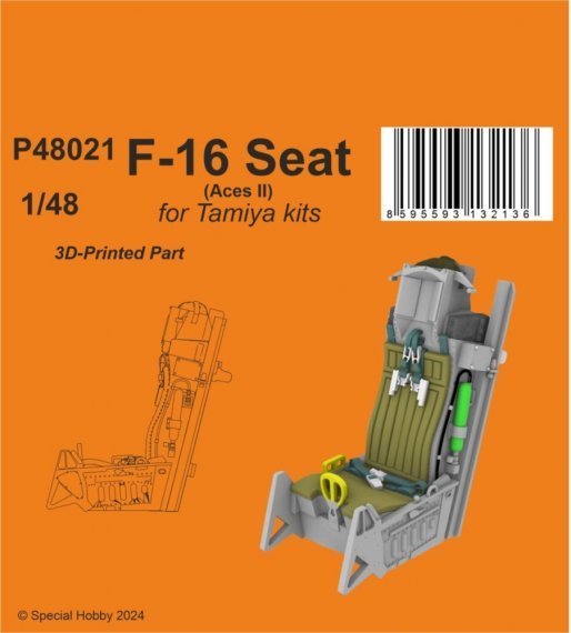 1/48 F-16 Seat Aces II for Tamiya