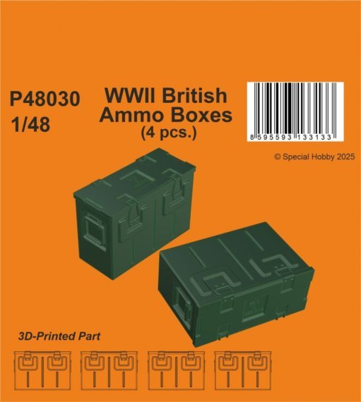 1/48 British Ammo Boxes WWII.