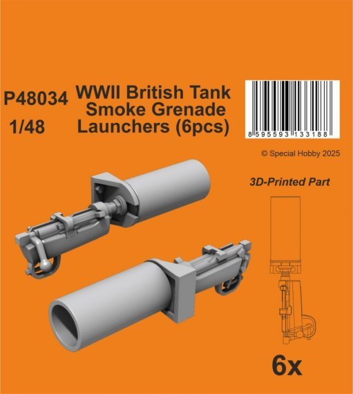 1/48 British Tank Smoke Grenade Launchers WWII