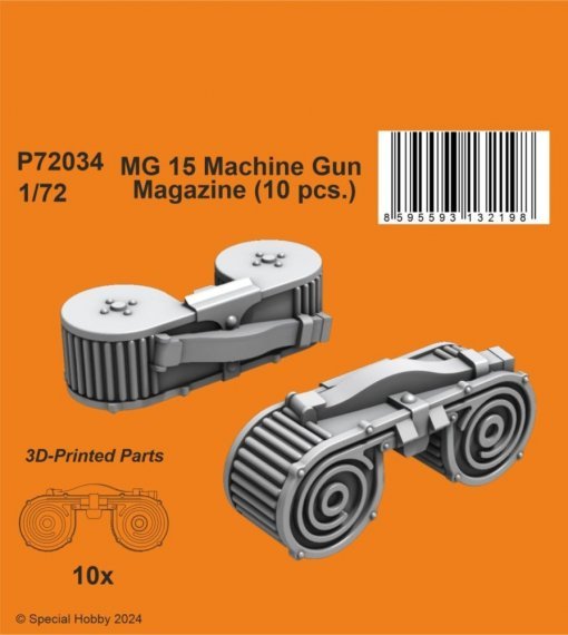 1/72 MG 15 Machine Gun Magazine
