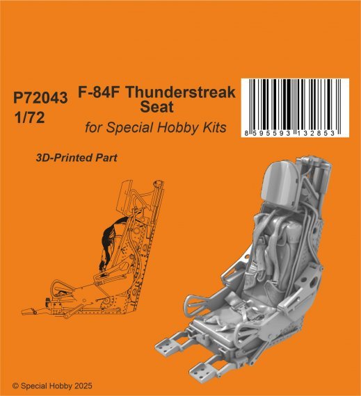 1/72 F-84F Thunderstreak seat for Special Hobby