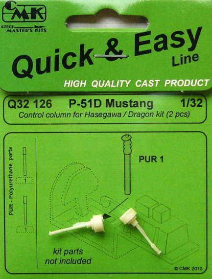 1/32 P-51D Mustang Control column  2 pcs. (HAS)