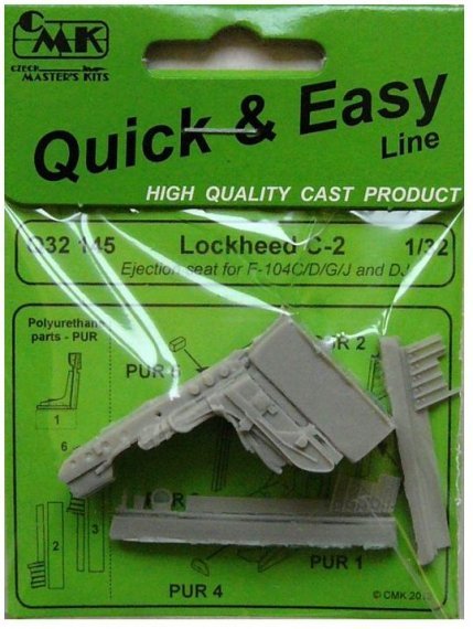 1/32 Lockheed C-2 Ejection seat (F-104C/D/G/J/DJ)