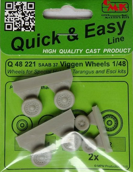 1/48 Saab JA-37 Viggen Wheels