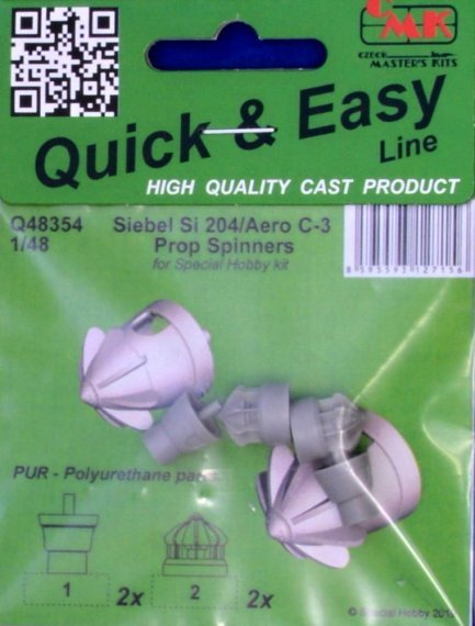 1/48 Siebel Si 204/Aero C-3 prop spinners