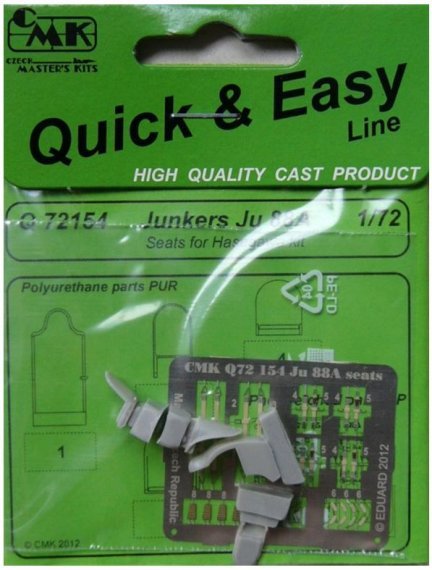 1/72 Junkers Ju 88A  seats (HAS)