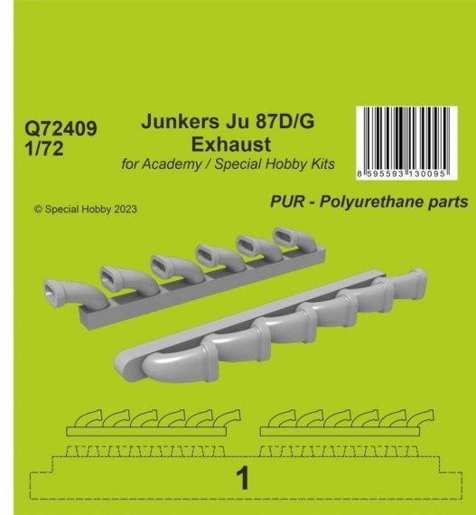 1/72 Junkers Ju 87D/G Exhaust