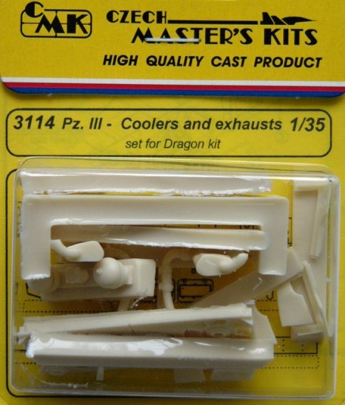 1/35 Pz.III Coolers and exhausts (DRAG)