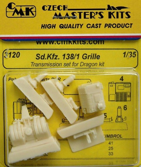 1/35 Sd.kfz. 138/1 Grille Transmission set (DRAG)