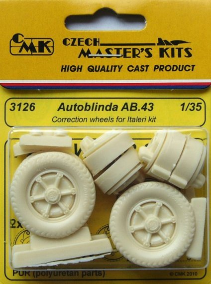 1/35 Autoblinda AB.43  correction wheels (ITAL)