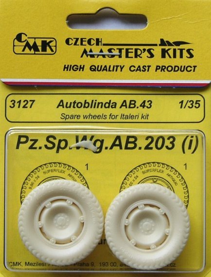 1/35 Autoblinda AB.43  spare wheels (ITAL)