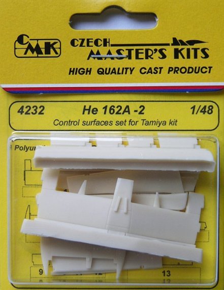 1/48 He 162A-2 Control surfaces set (TAM)