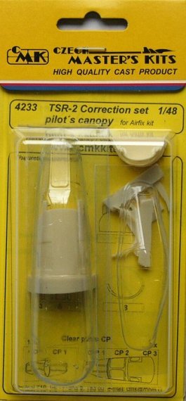 1/48 TSR-2 Correction set pilots canopy (AIRFIX)