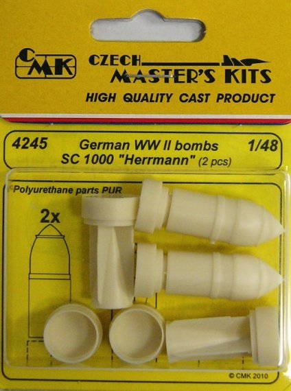 1/48 German WWII bombs SC 1000 (2pcs.)