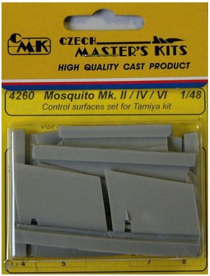 1/48 Mosquito Mk. II/IV/VI Control surfaces (TAM)