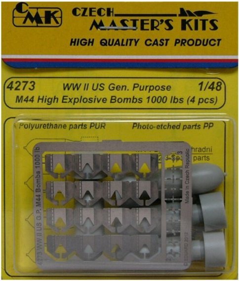 1/48 US Gen.Purpose M44 HE Bombs 1000 lbs (2 pcs.)