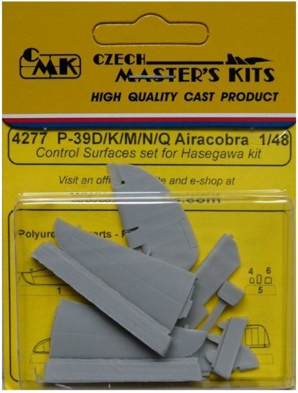 1/48 P-39D/K/M/N/Q Airacobra Contr.surfaces (HAS)
