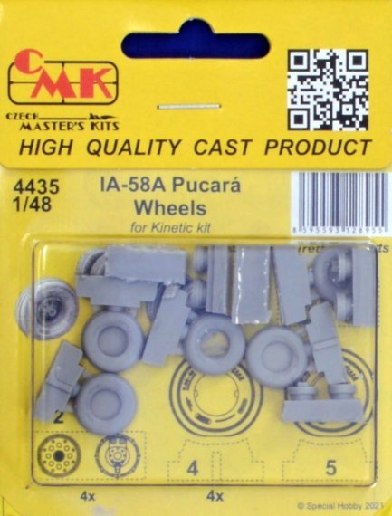 1/48 IA-58A Pucar wheels
