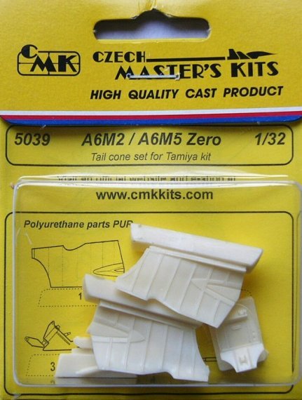 1/32 A6M2/A6M5 Zero Tail cone set (TAM)