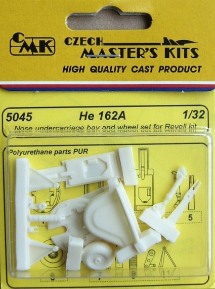 1/32 He 162A Nose undercarr.bay&wheel set (REV)