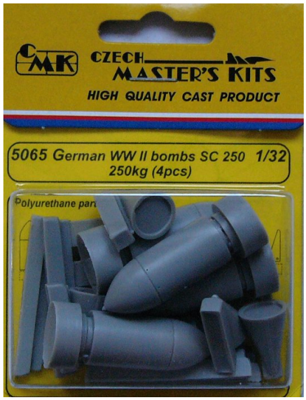 1/32 German WWII bombs SC 250 (4 pcs.)
