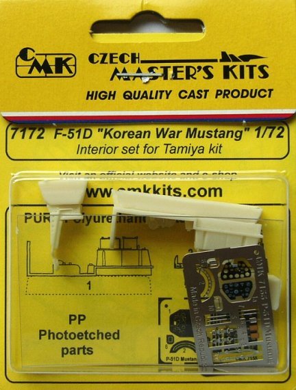 1/72 F-51D 'Korean War Mustang' Interior Set (TAM)